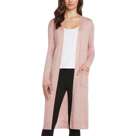 Matty M Sweaters - Matty M Women's Duster Cardigan Sweater BLUSH, P17